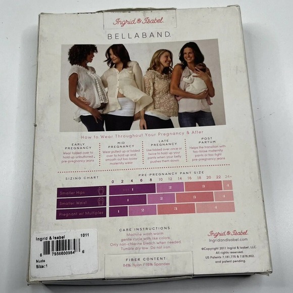 NWT Ingrid & Isabel Bellaband Everyday Maternity Support Size 1 Women’s Nude - Picture 2 of 4